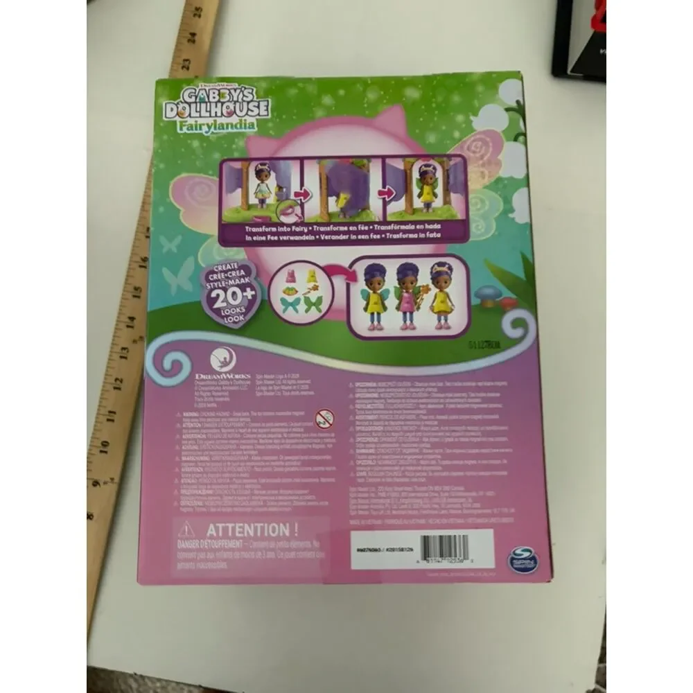 Gabby's Dollhouse Boys Fairylandia Fairy Magic Reveal Playset Transforming Featu